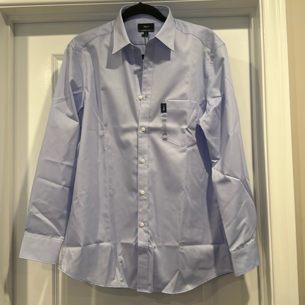 G2000 Men Dress shirt 16 x 33 Light Blue